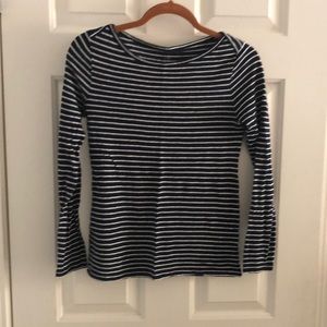 J. Crew linen boatneck long sleeve tee